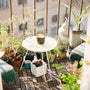 Terraza con plantas y mesa: Cómo decorar una terraza pequeña