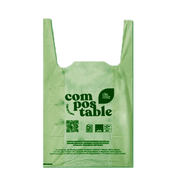 Bolsa Camiseta Compostable Pre-diseñada