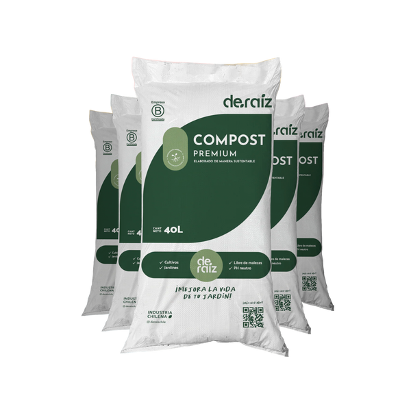 PACK COMPOST PREMIUM | 5 Unidades | 200 Litros