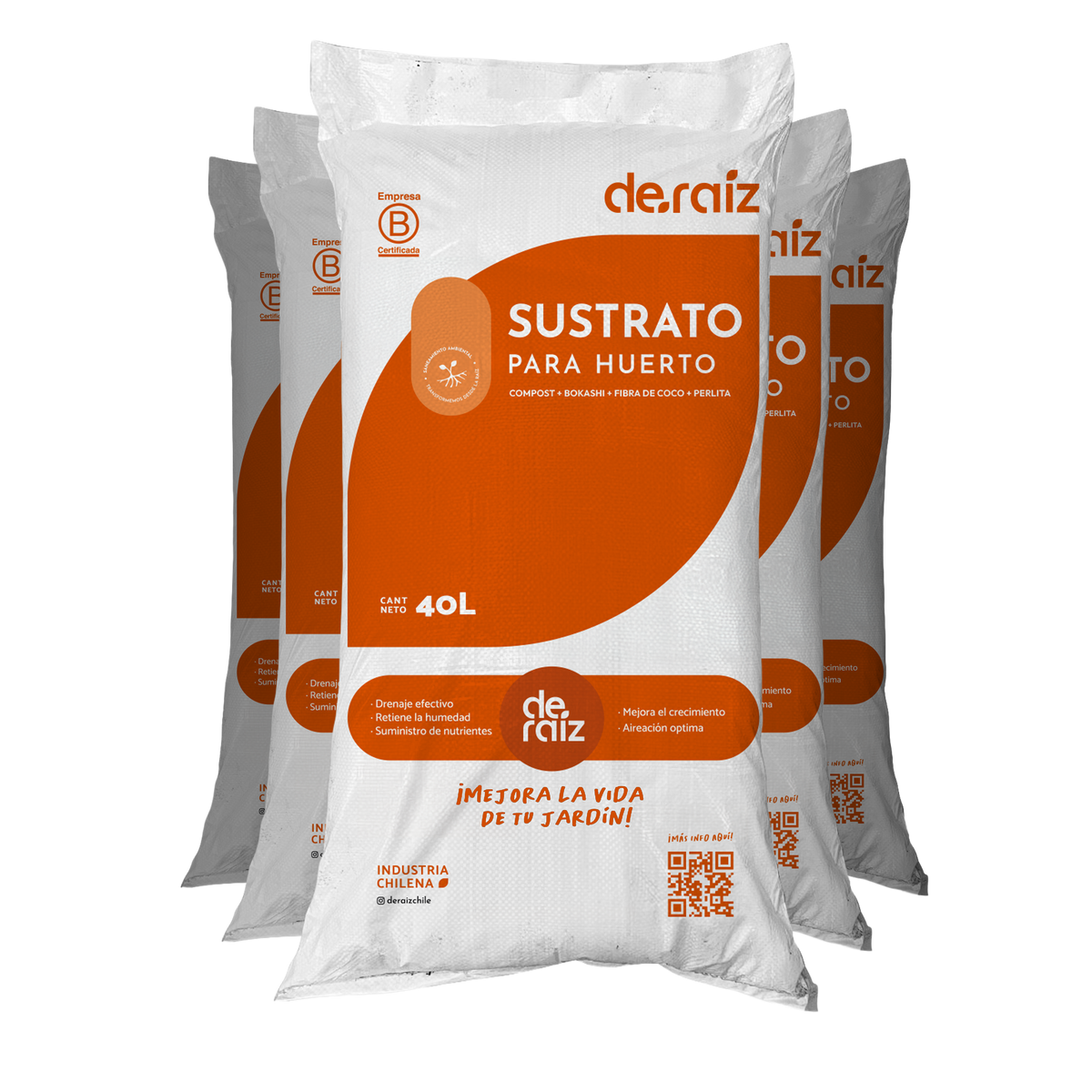 PACK HUERTO XL | 5 Unidades | 200 Litros