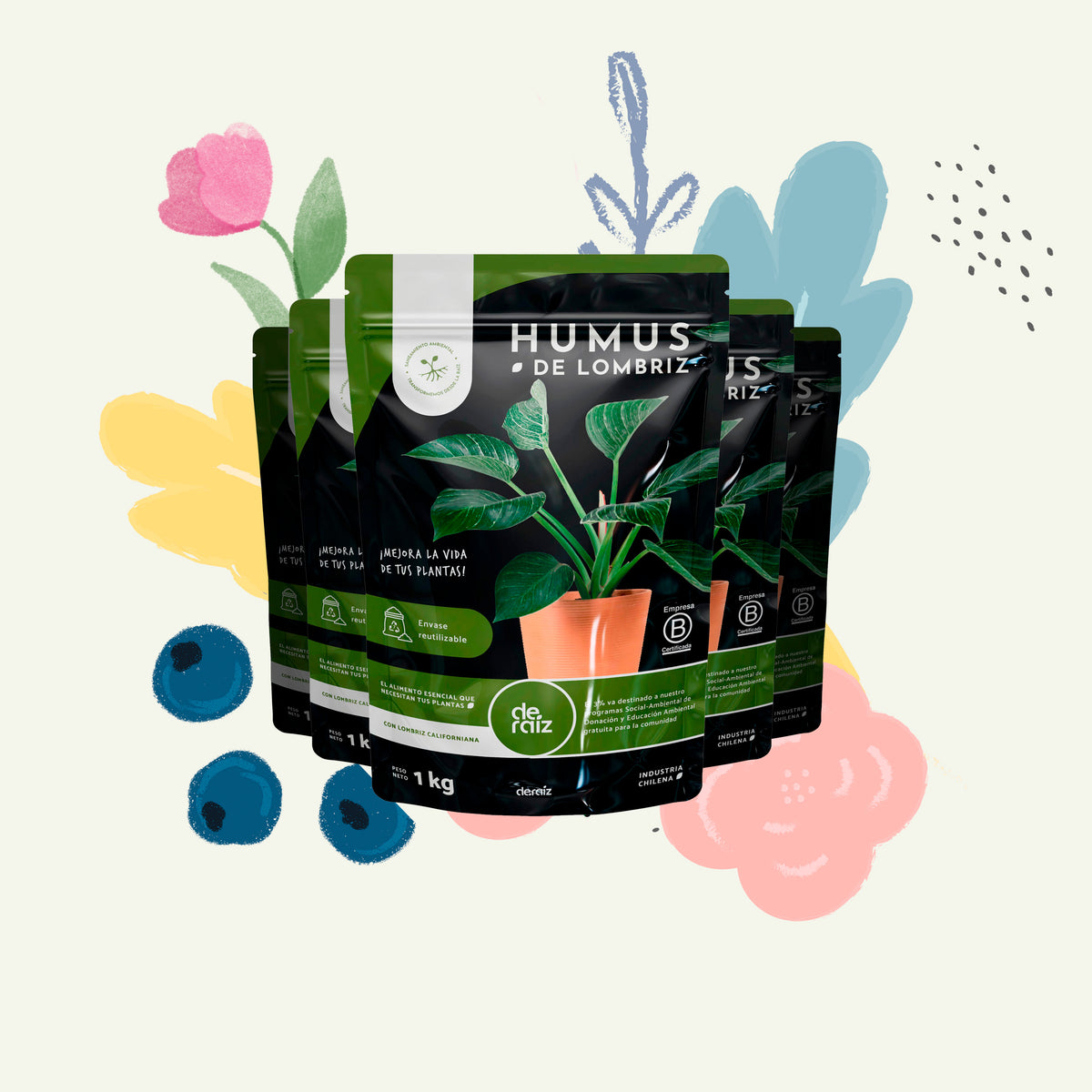 PACK HUMUS DE LOMBRIZ | 5 Sacos
