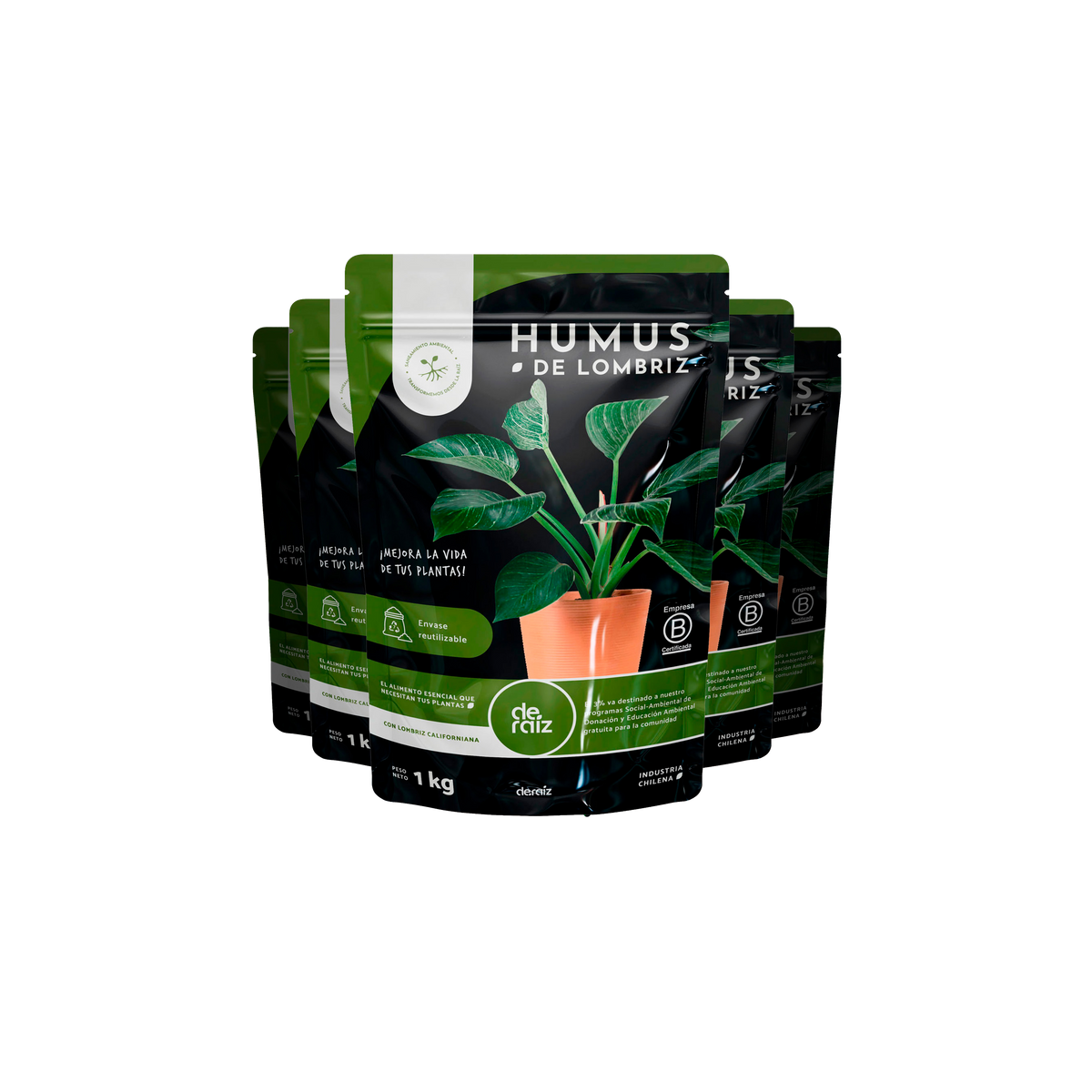 PACK HUMUS DE LOMBRIZ | 5 Sacos