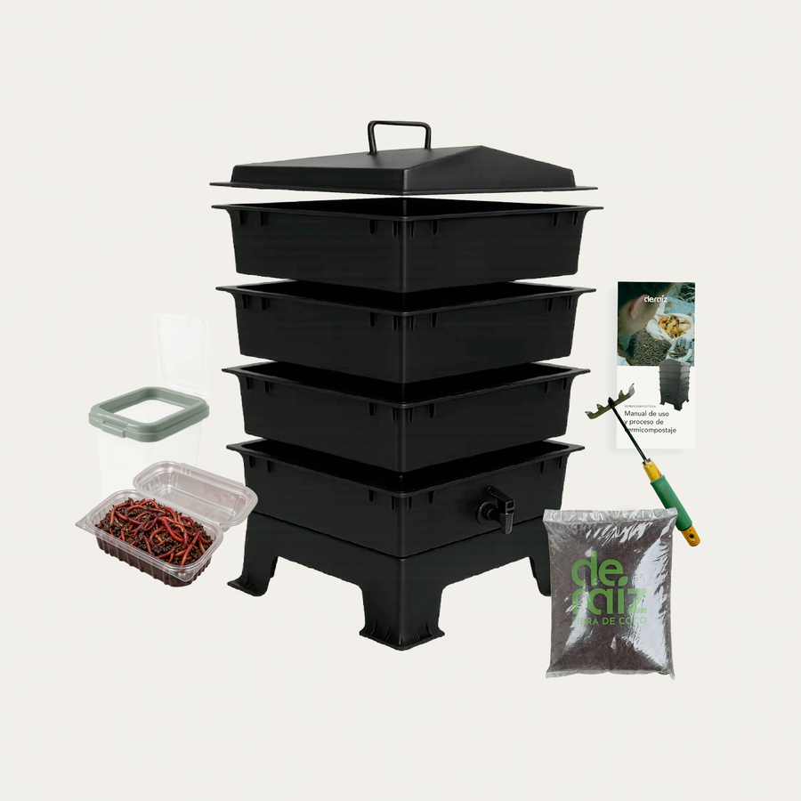 Kit Vermicompostera 60 Litros