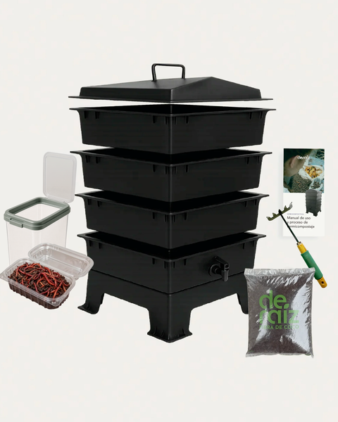 Kit Vermicompostera 60 Litros