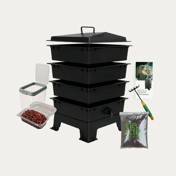 Kit Vermicompostera 60 Litros