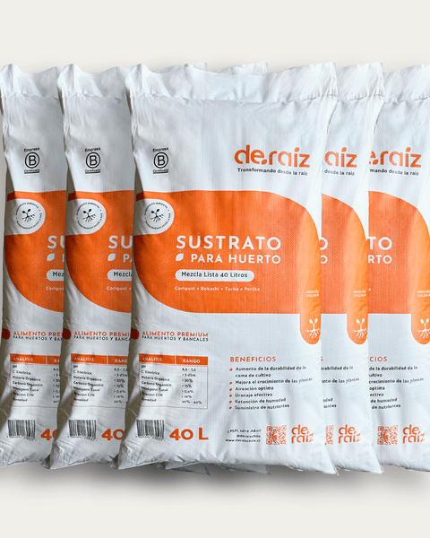sustrato para huerto pack 5 unidades